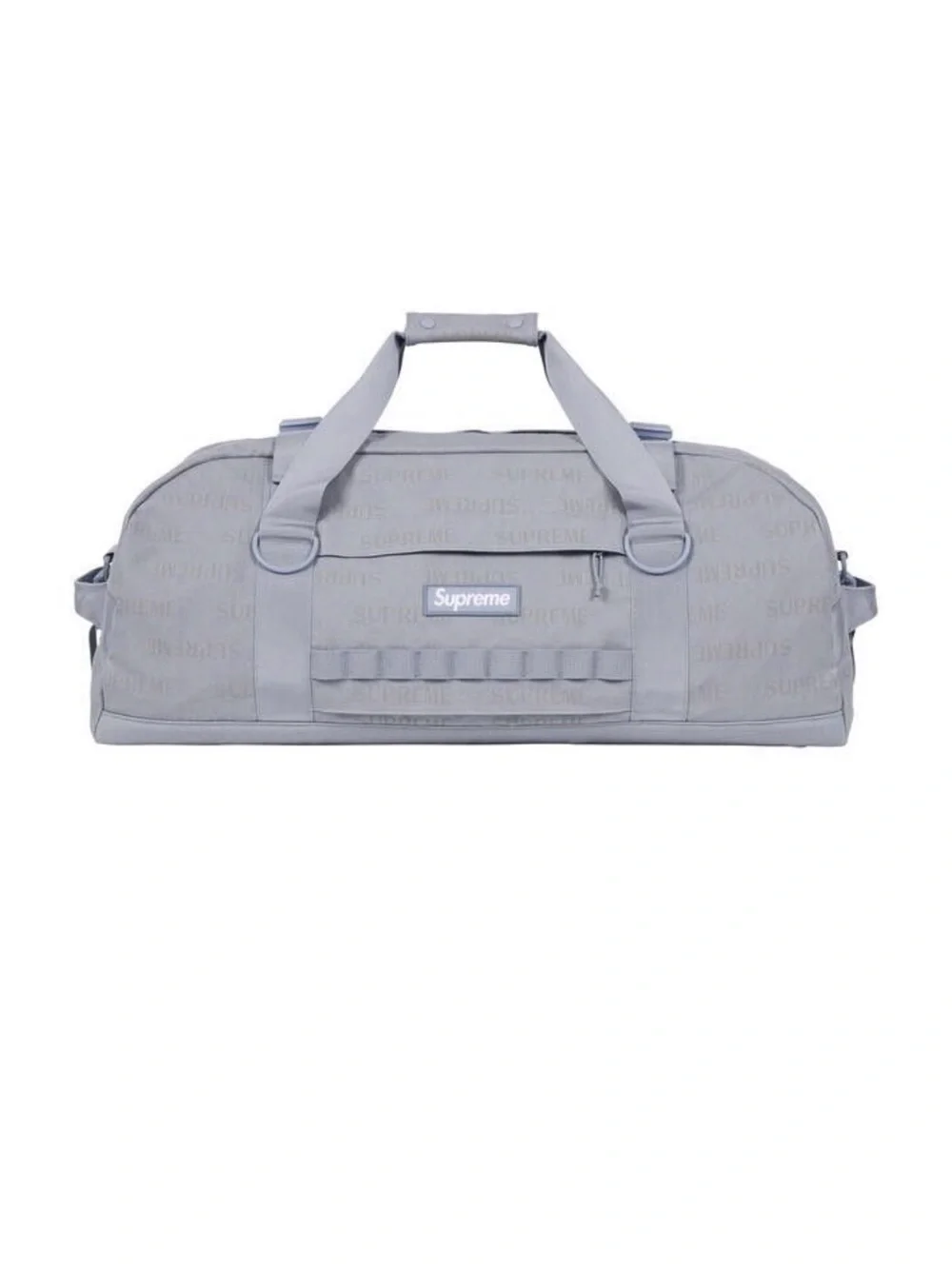 Supreme Light Gray Duffel Bag - Men's Travel Holdall